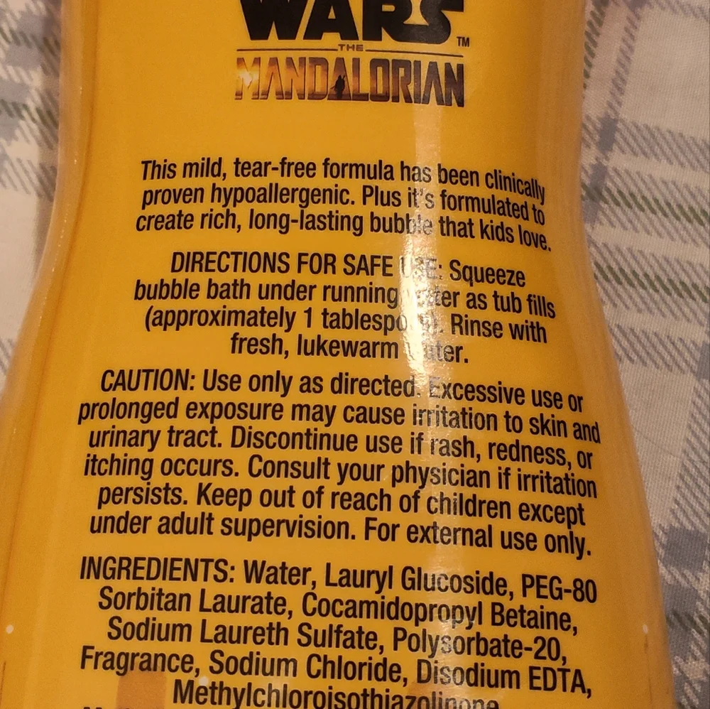 NEW! Star Wars Citrus Bubble Bath 24oz